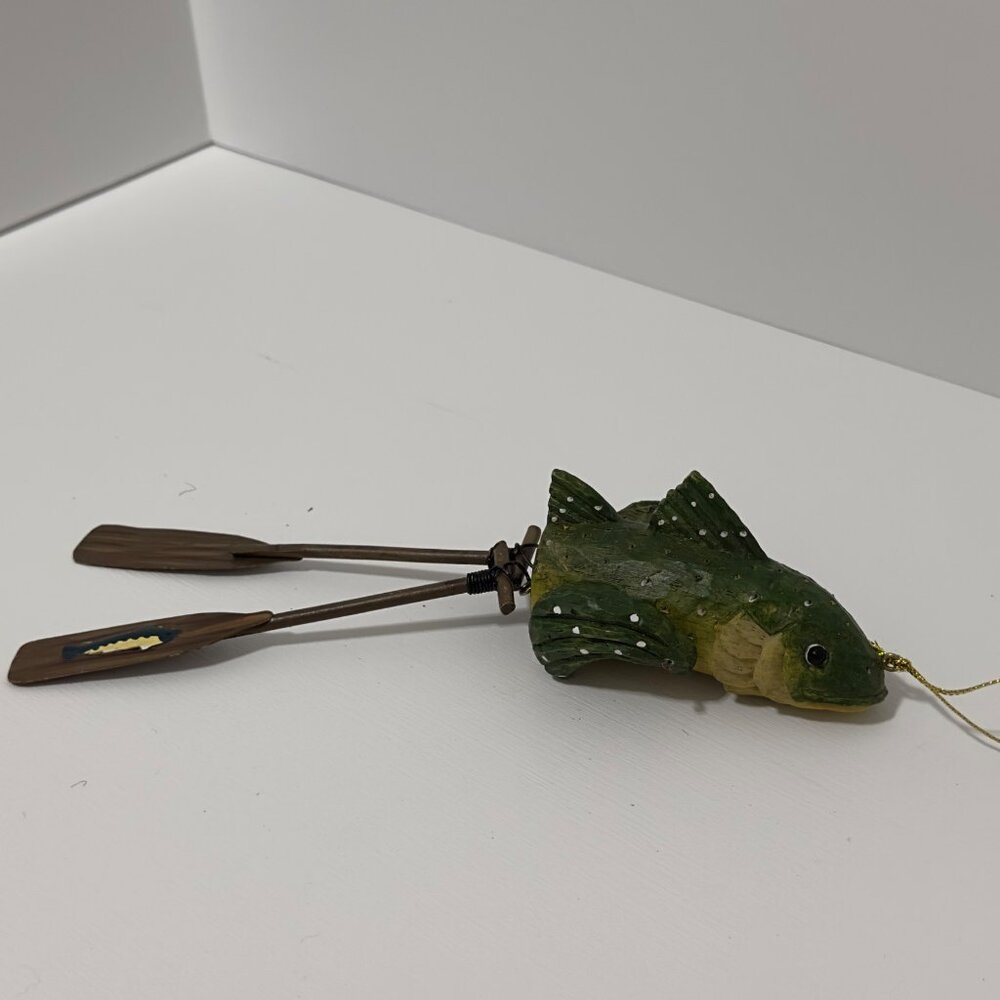 Vintage Fish With Oars Christmas Ornament - Picture 4 of 11